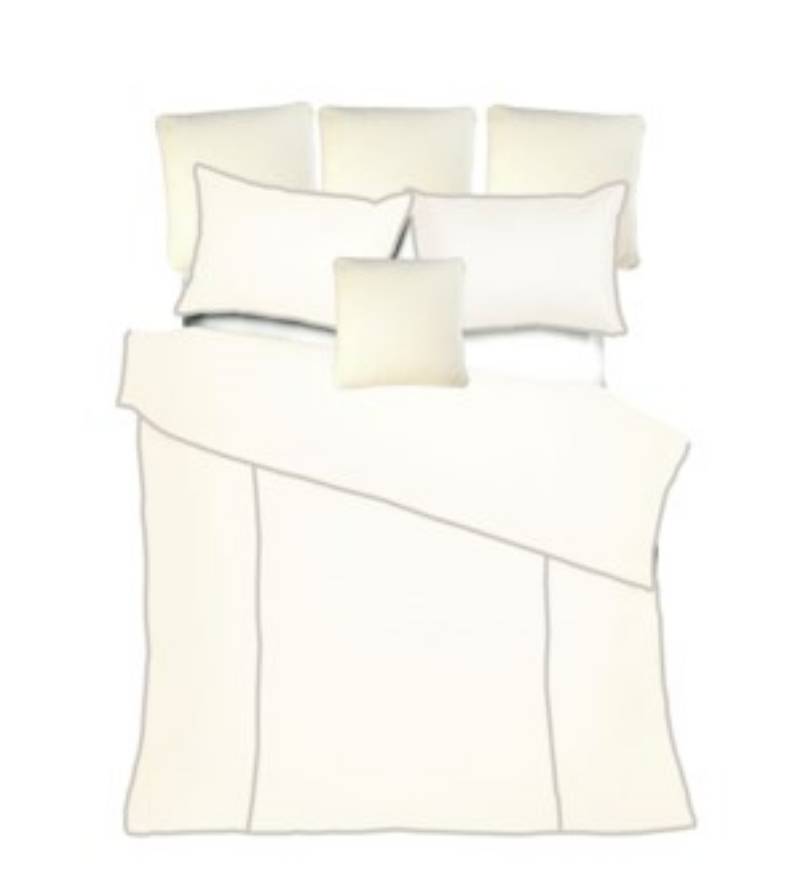 Picture of Churchill Linen - Ivory with Flax Bedset - King