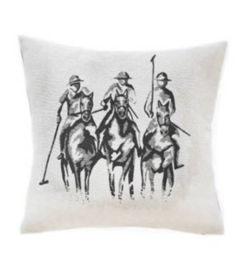 Picture of Polopony Noir Pillow - 22" x 22"