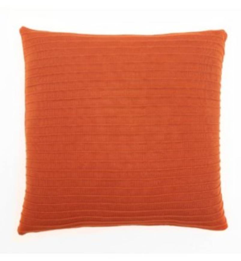 Picture of Pleated Knit - Terra Cotta - Pillow - 22" x 22"