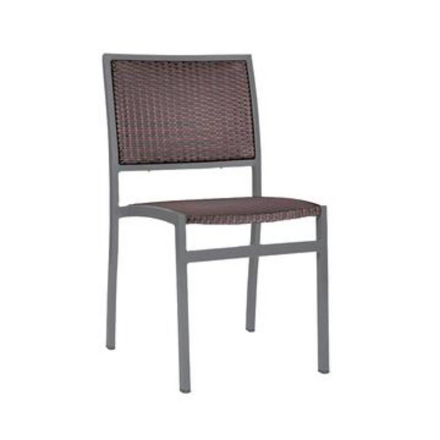 Picture of DOMINICA DINING CHAIR - AGATE GRAY WITH ESPRESSO WICKER