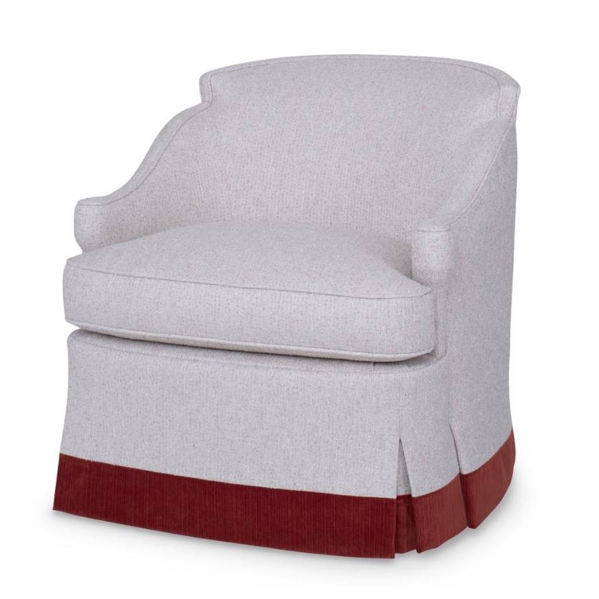 Picture of BARBARA SWIVEL CHAIR - SKIRTED
